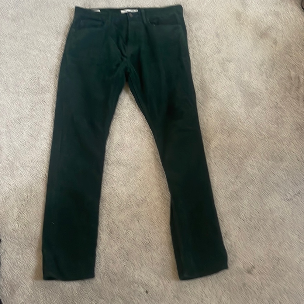 Green corduroy pants
